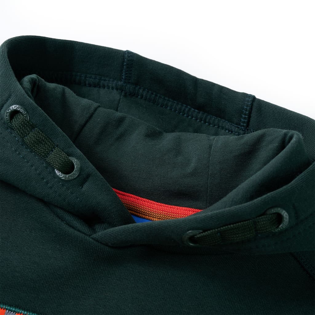 Kindertrui met capuchon 92 donkergroen is nu te koop bij PeponiXL, paradijselijk wonen!