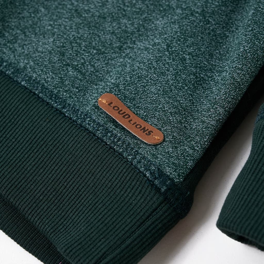 Kindertrui met capuchon 128 donkergroen is nu te koop bij PeponiXL, paradijselijk wonen!