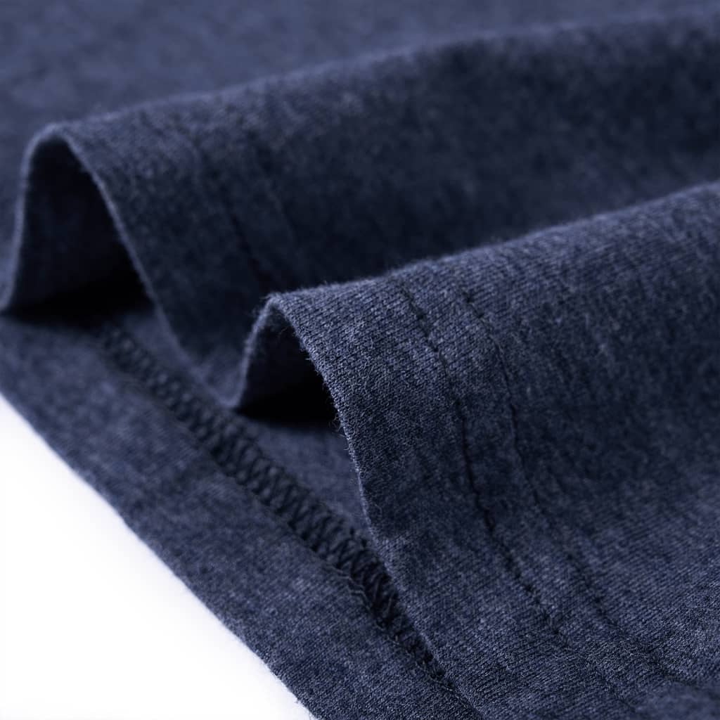 Kindershirt met lange mouwen 128 gemêleerd donkerblauw is nu te koop bij PeponiXL, paradijselijk wonen!