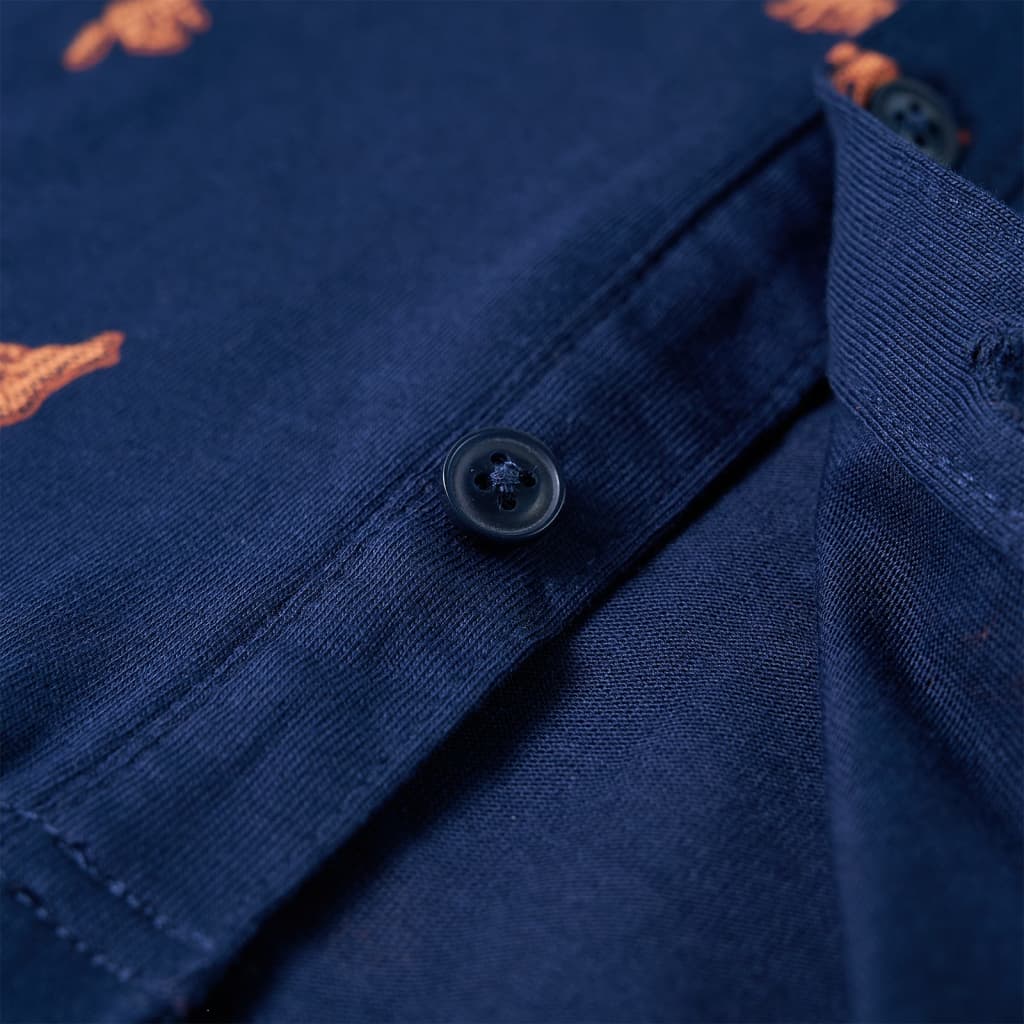 Kindershirt 116 marineblauw is nu te koop bij PeponiXL, paradijselijk wonen!
