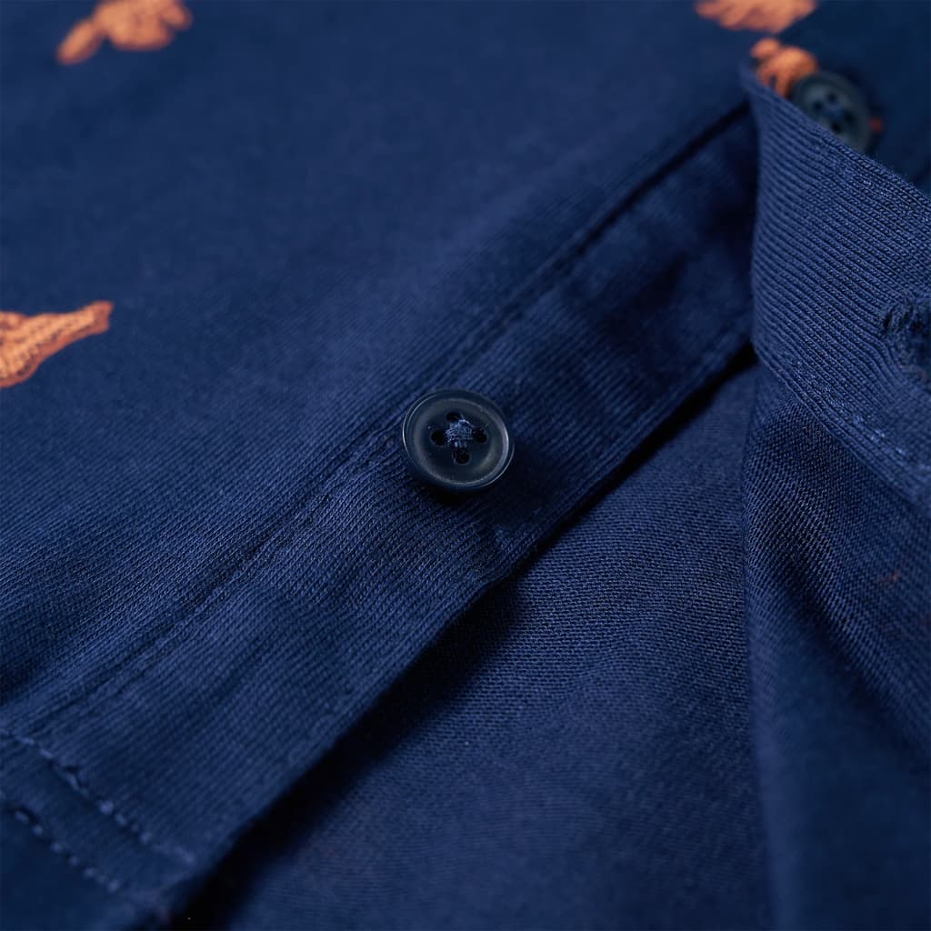 Kindershirt 128 marineblauw is nu te koop bij PeponiXL, paradijselijk wonen!