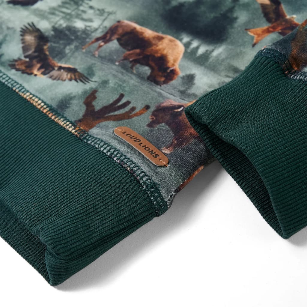 Kindertrui 92 donkergroen is nu te koop bij PeponiXL, paradijselijk wonen!