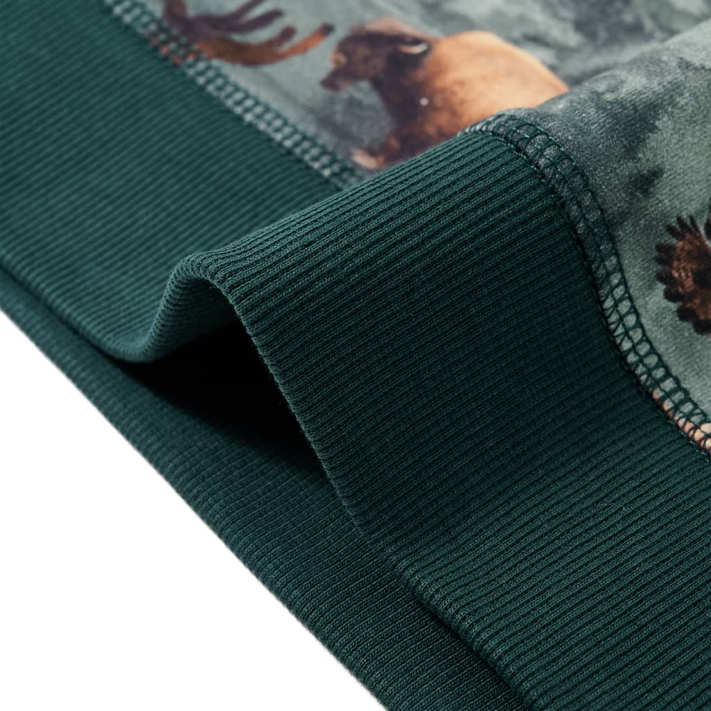 Kindertrui 116 donkergroen is nu te koop bij PeponiXL, paradijselijk wonen!