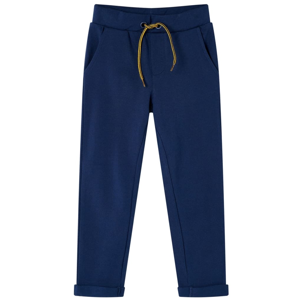 Kinderbroek met trekkoord 128 marineblauw is nu te koop bij PeponiXL, paradijselijk wonen!
