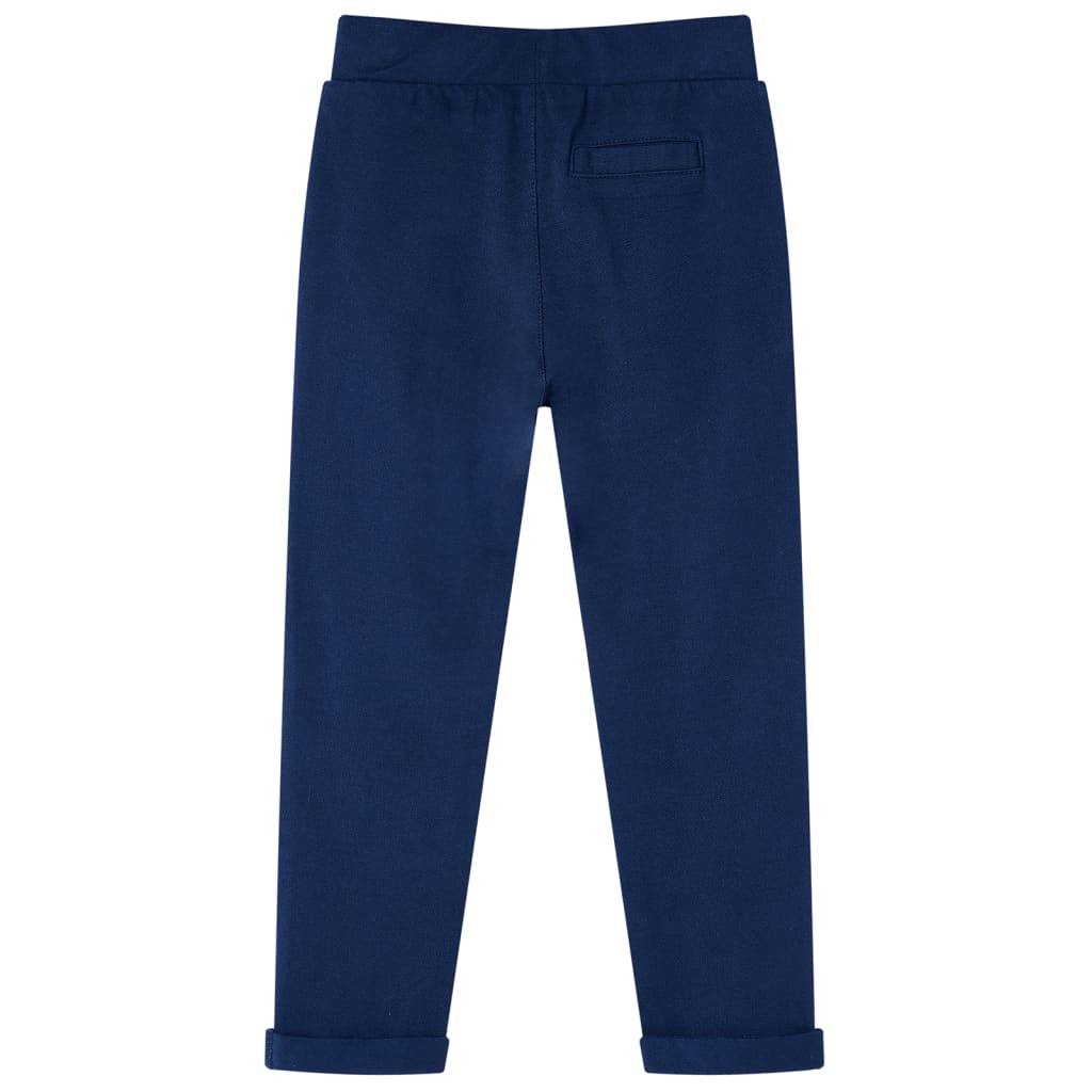 Kinderbroek met trekkoord 128 marineblauw is nu te koop bij PeponiXL, paradijselijk wonen!