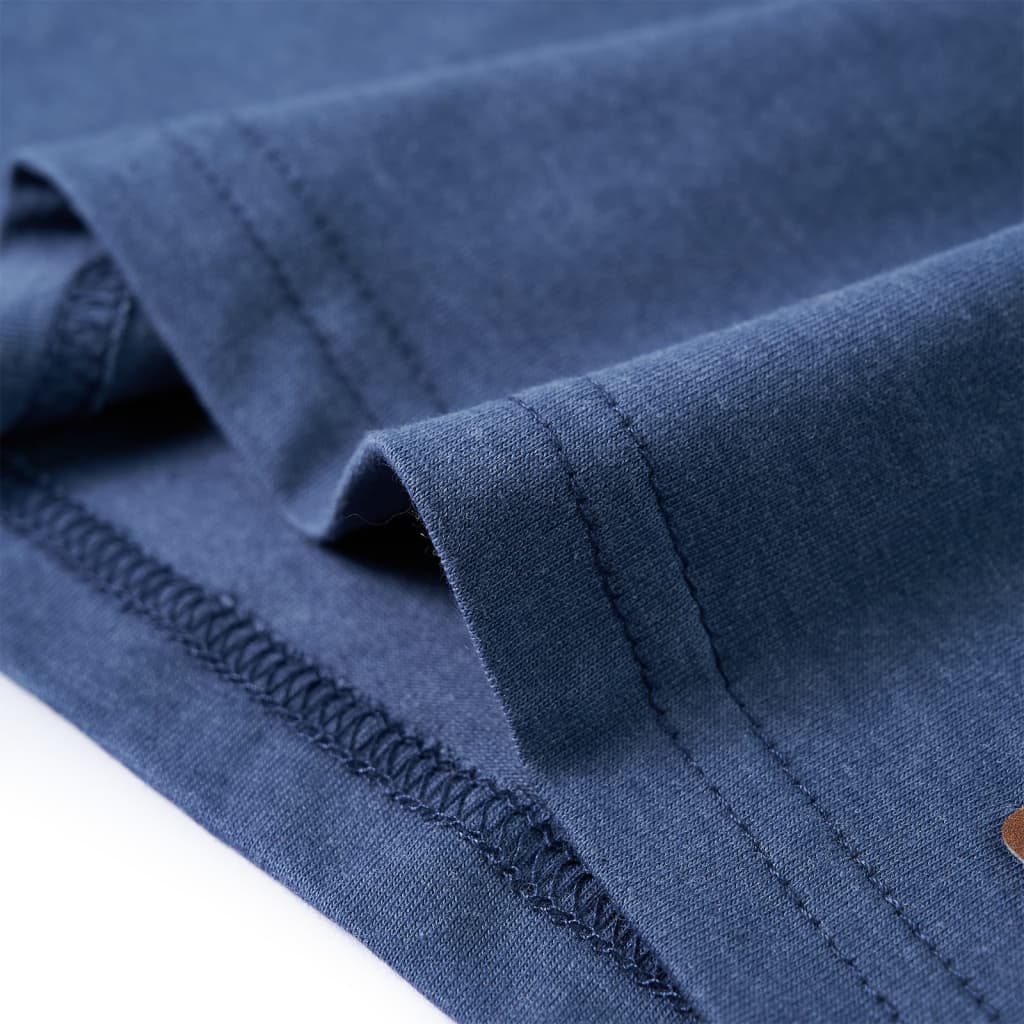 Kindershirt met lange mouwen 140 gemêleerd blauw is nu te koop bij PeponiXL, paradijselijk wonen!