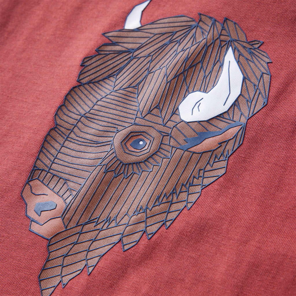 Kindershirt met lange mouwen 140 roodbruin is nu te koop bij PeponiXL, paradijselijk wonen!