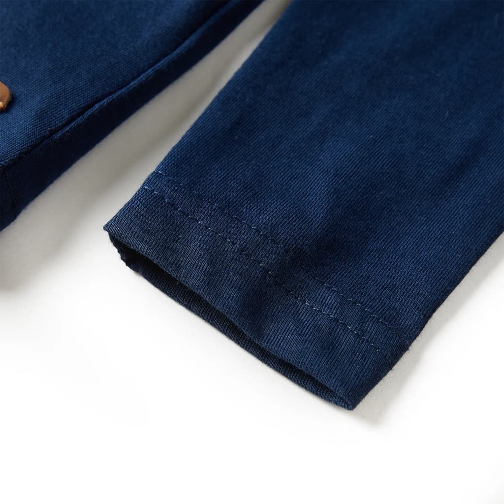 Kindershirt met lange mouwen 116 marineblauw is nu te koop bij PeponiXL, paradijselijk wonen!