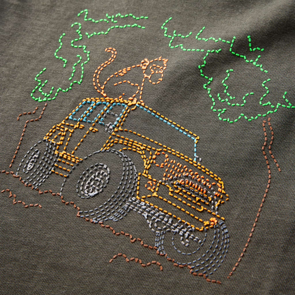 Kindershirt met lange mouwen 92 kakikleurig is nu te koop bij PeponiXL, paradijselijk wonen!