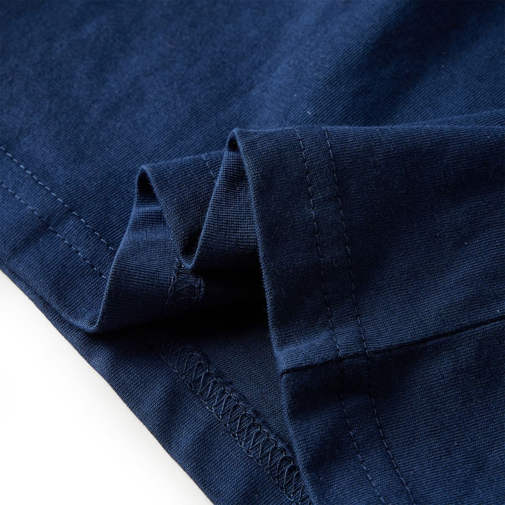 Kindershirt met lange mouwen 116 marineblauw is nu te koop bij PeponiXL, paradijselijk wonen!