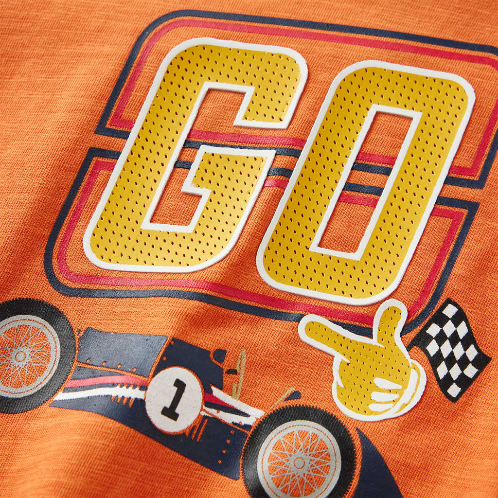 Kindershirt met lange mouwen 116 donkeroranje is nu te koop bij PeponiXL, paradijselijk wonen!