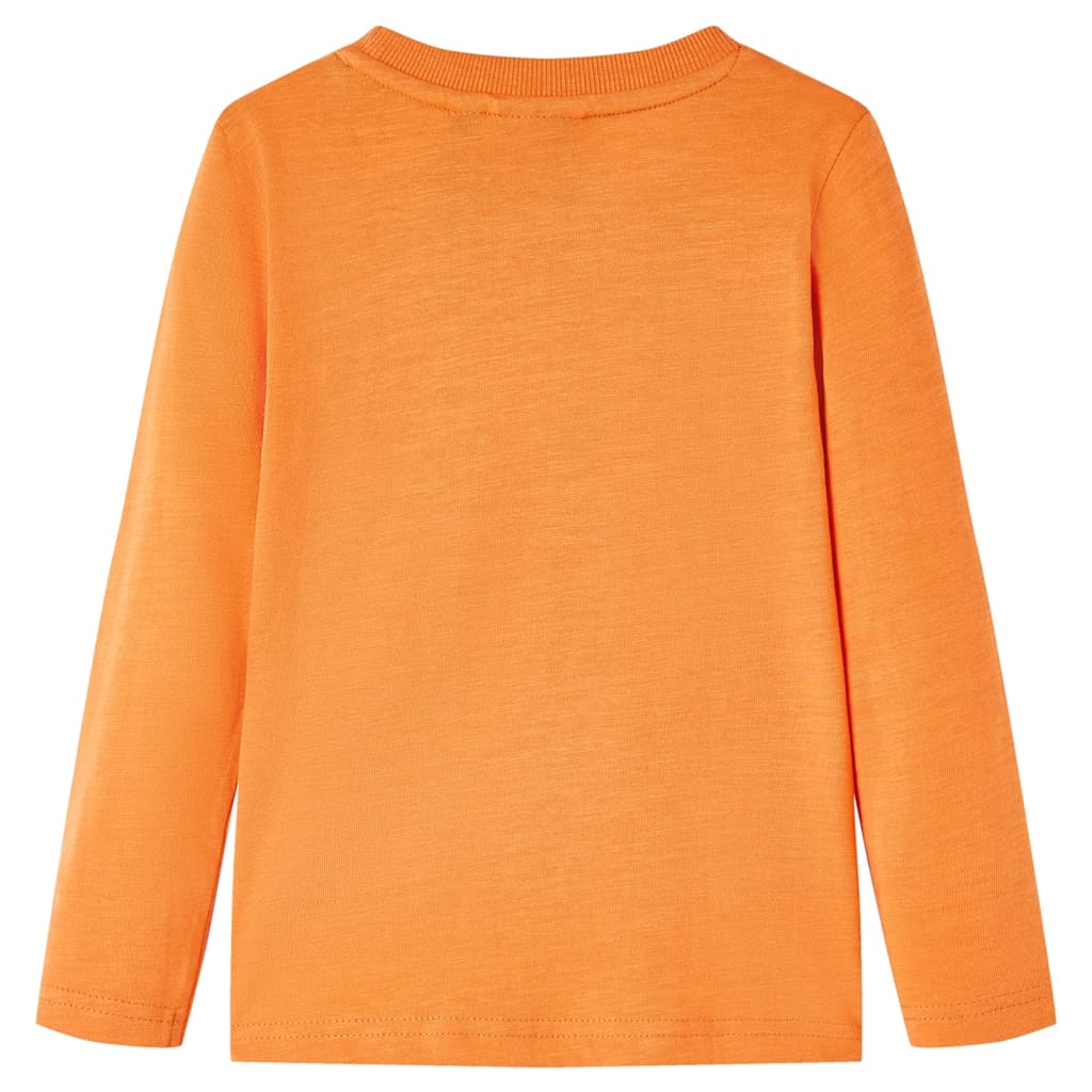 Kindershirt met lange mouwen 128 donkeroranje is nu te koop bij PeponiXL, paradijselijk wonen!