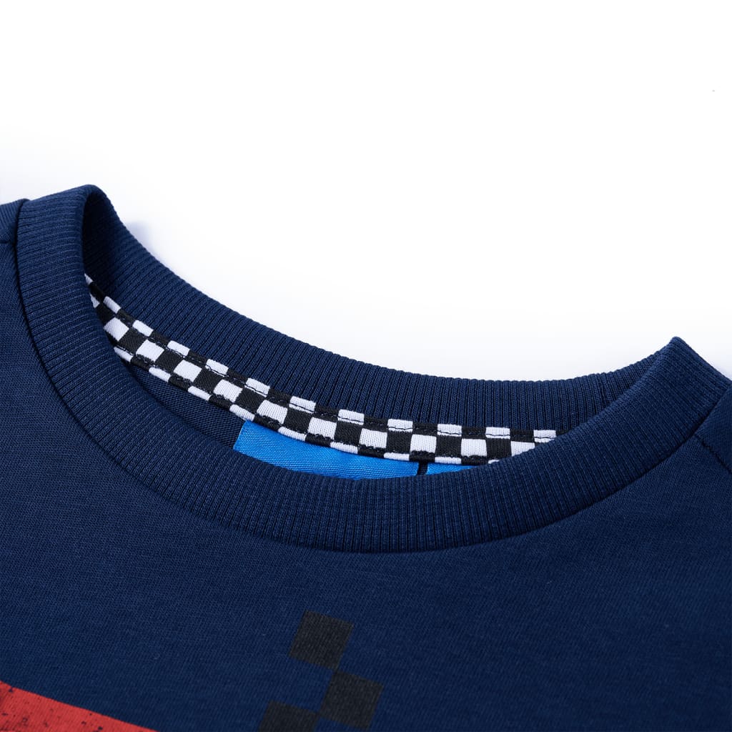 Kindershirt met lange mouwen 116 marineblauw is nu te koop bij PeponiXL, paradijselijk wonen!