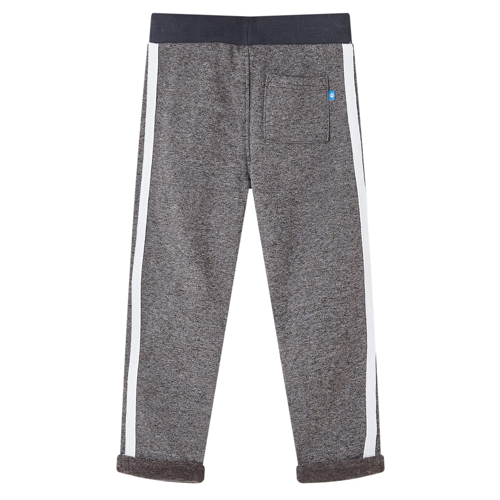 Kinderjoggingbroek 104 gemêleerd donkergrijs is nu te koop bij PeponiXL, paradijselijk wonen!