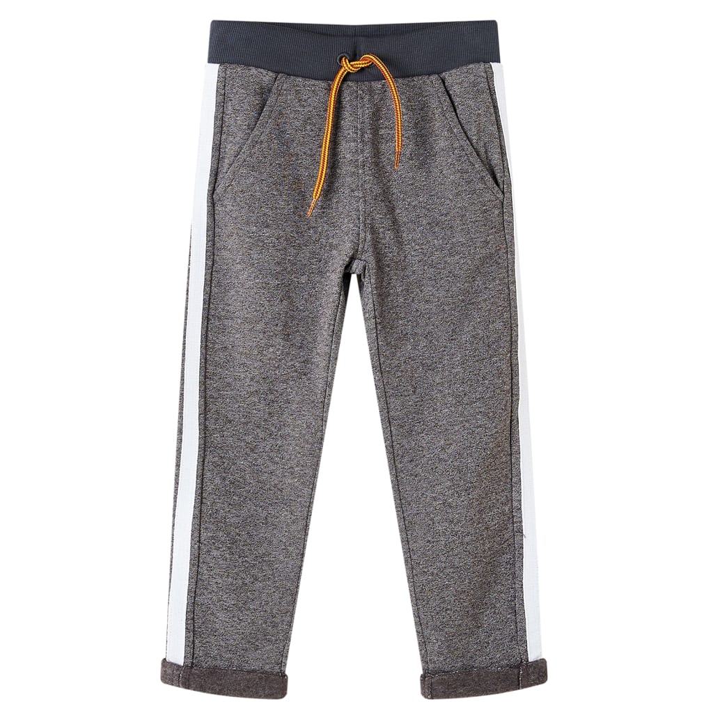 Kinderjoggingbroek 116 gemêleerd donkergrijs is nu te koop bij PeponiXL, paradijselijk wonen!