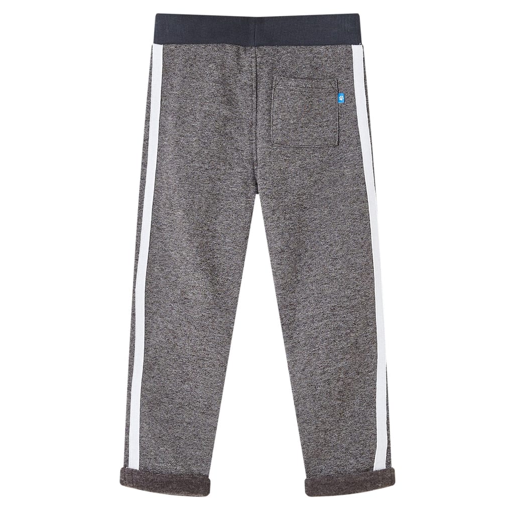 Kinderjoggingbroek 116 gemêleerd donkergrijs is nu te koop bij PeponiXL, paradijselijk wonen!
