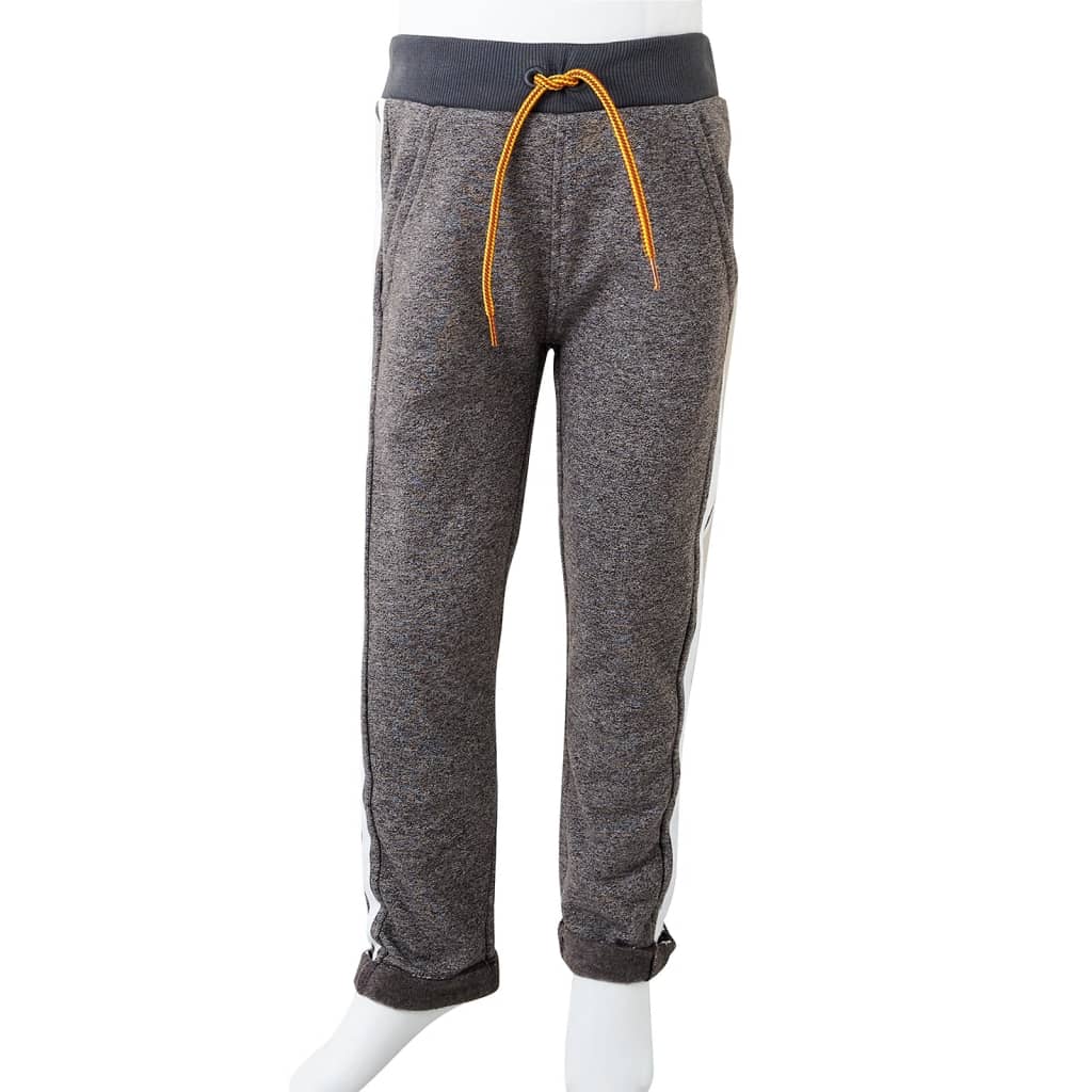 Kinderjoggingbroek 116 gemêleerd donkergrijs is nu te koop bij PeponiXL, paradijselijk wonen!