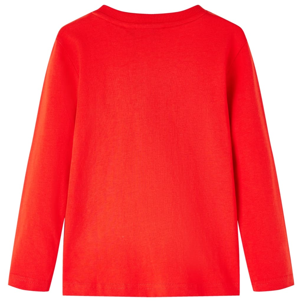 Kindershirt met lange mouwen 128 rood is nu te koop bij PeponiXL, paradijselijk wonen!