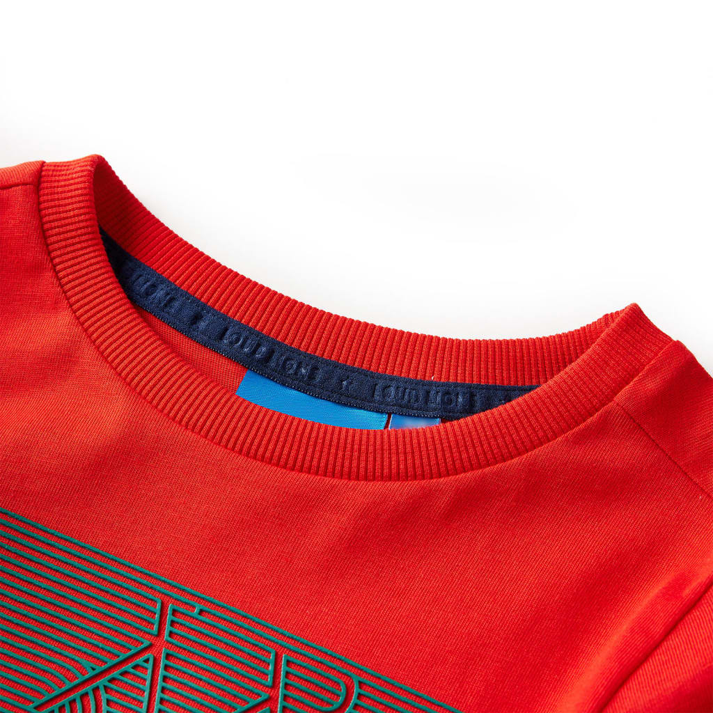 Kindershirt met lange mouwen 128 rood is nu te koop bij PeponiXL, paradijselijk wonen!