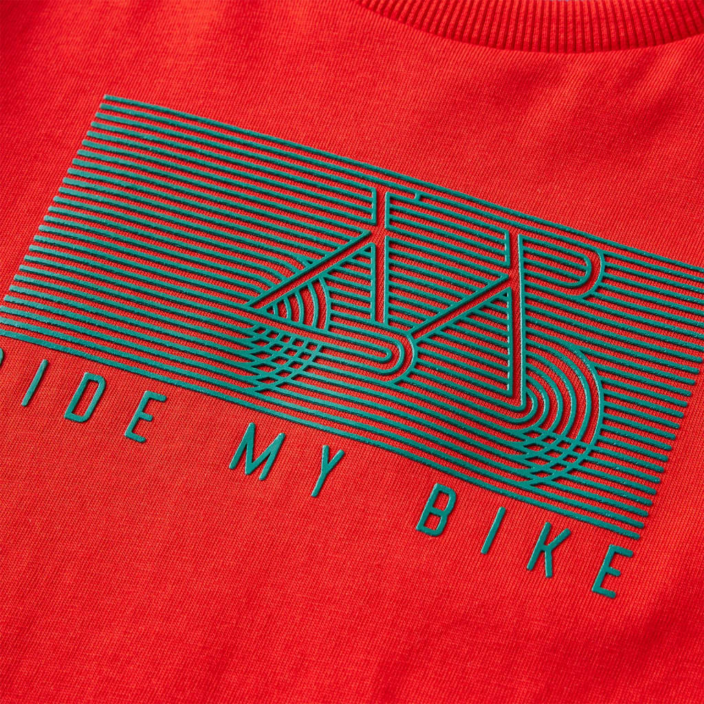 Kindershirt met lange mouwen 128 rood is nu te koop bij PeponiXL, paradijselijk wonen!