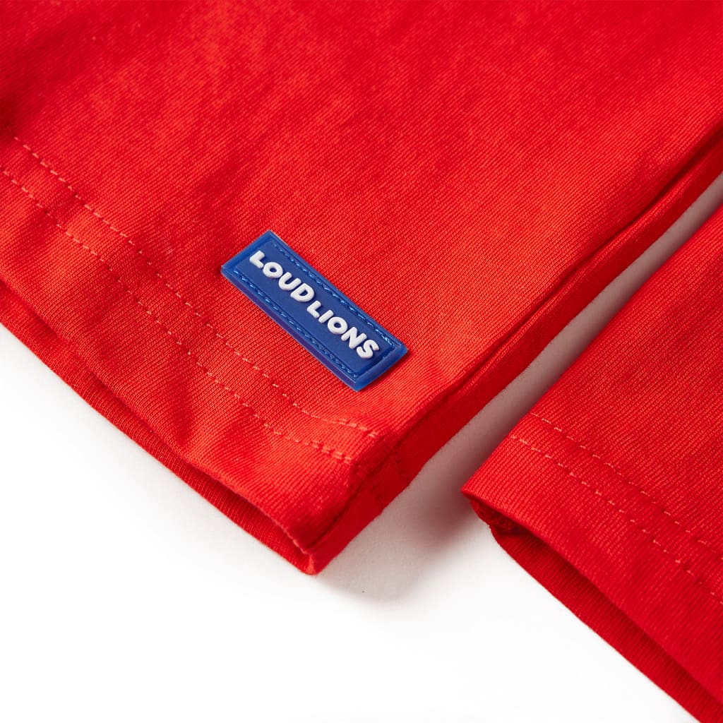 Kindershirt met lange mouwen 128 rood is nu te koop bij PeponiXL, paradijselijk wonen!