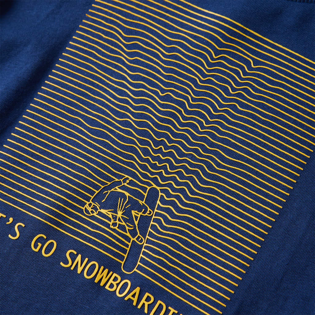 Kindershirt met lange mouwen 128 marineblauw is nu te koop bij PeponiXL, paradijselijk wonen!