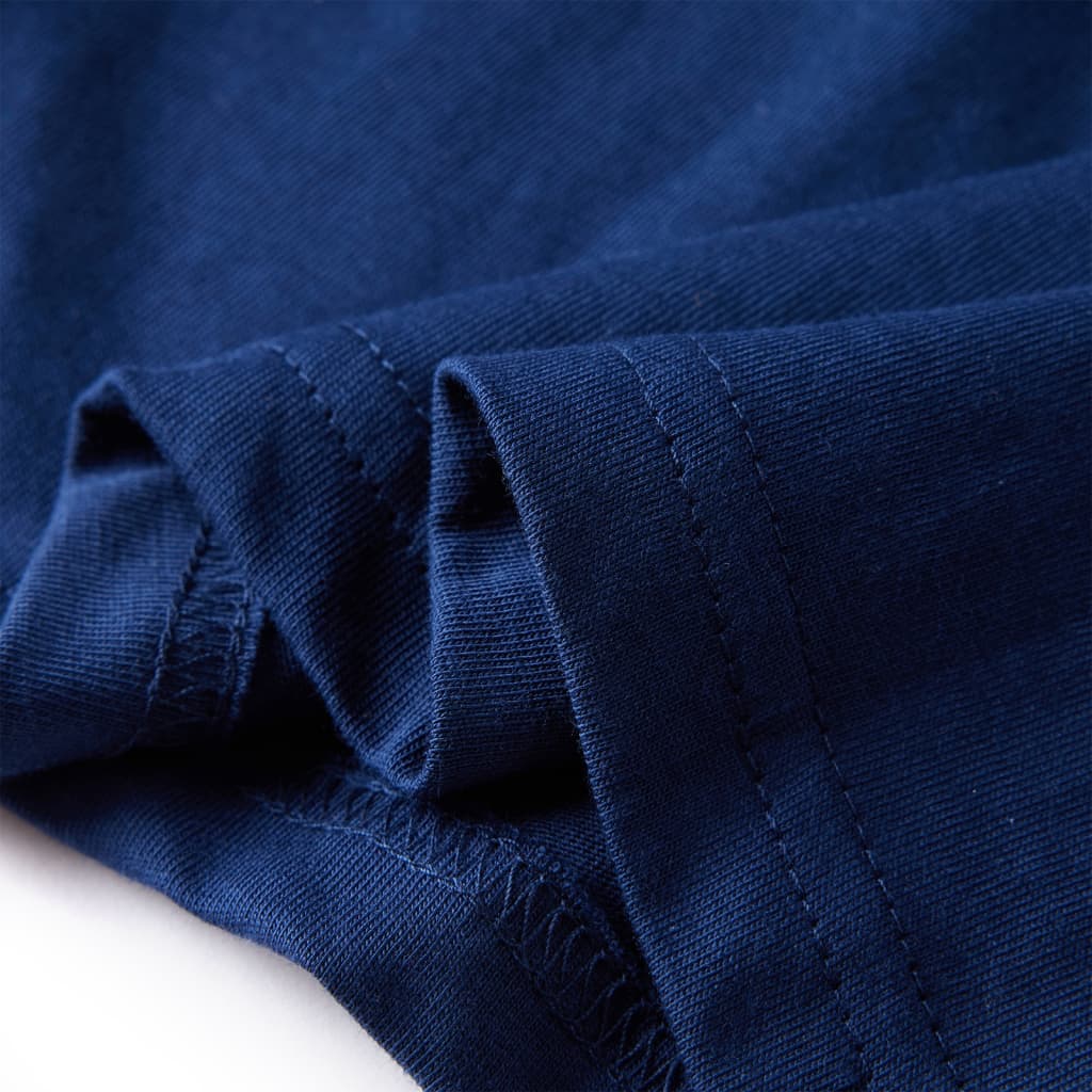 Kindershirt met lange mouwen 128 marineblauw is nu te koop bij PeponiXL, paradijselijk wonen!