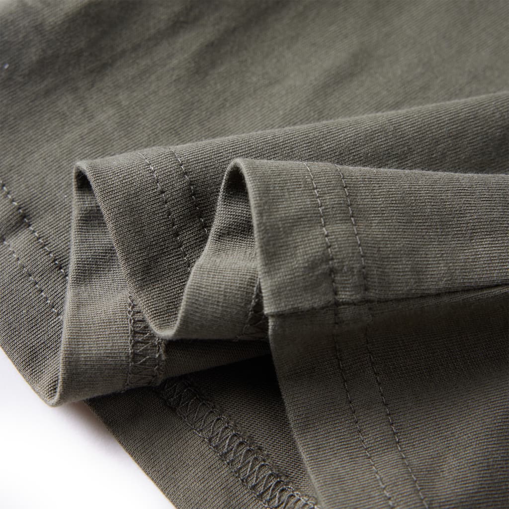 Kindershirt met lange mouwen 92 kakikleurig is nu te koop bij PeponiXL, paradijselijk wonen!