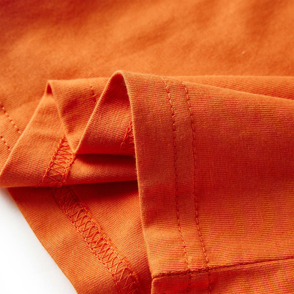 Kindershirt met lange mouwen 104 donkeroranje is nu te koop bij PeponiXL, paradijselijk wonen!