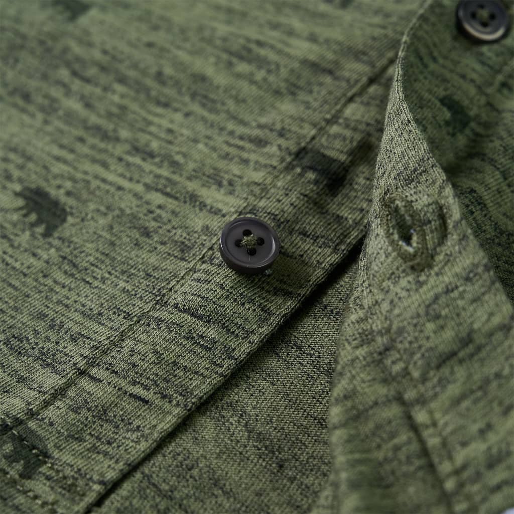 Kindershirt 128 gemêleerd kakikleurig is nu te koop bij PeponiXL, paradijselijk wonen!