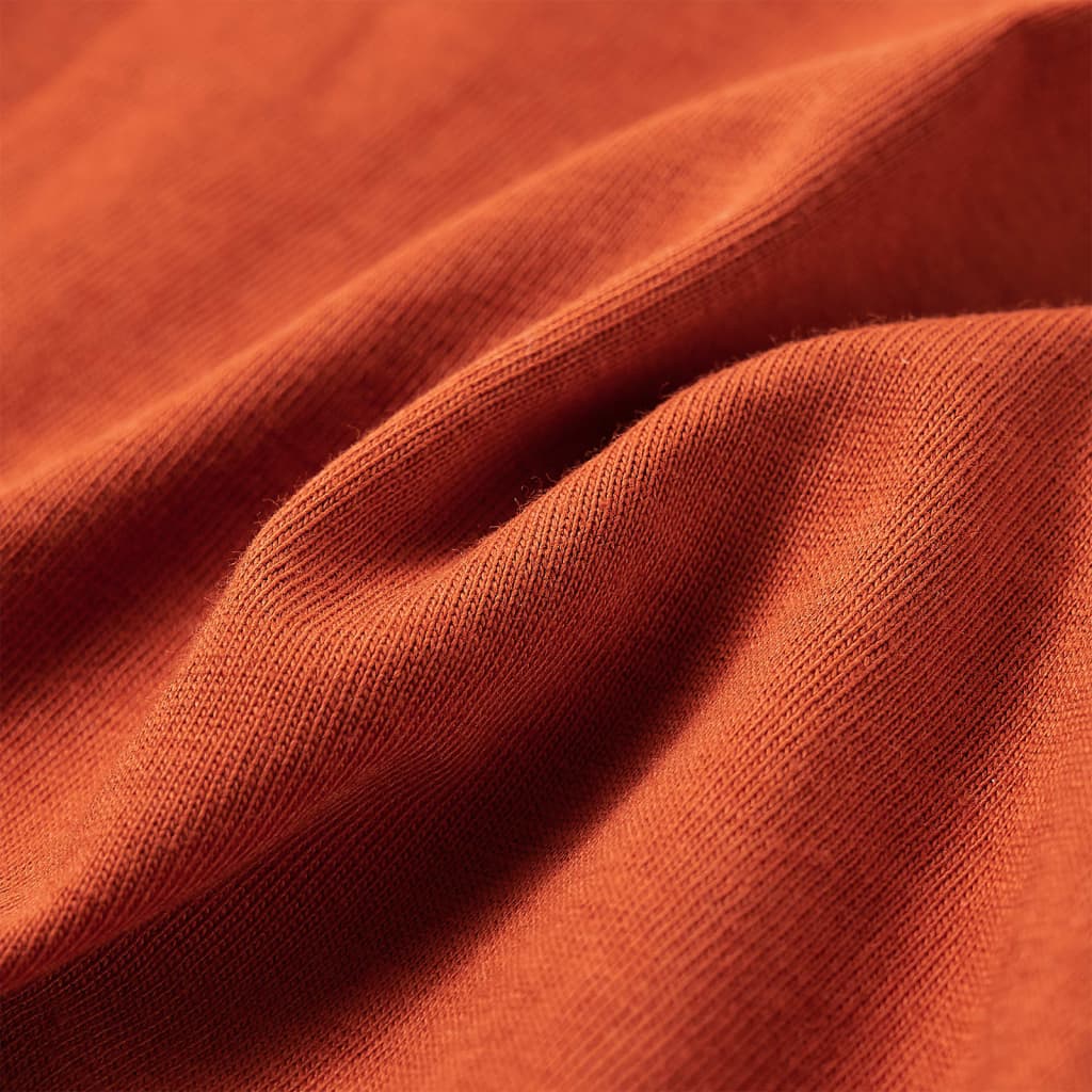 Kindershirt met lange mouwen 104 lichtroestkleurig is nu te koop bij PeponiXL, paradijselijk wonen!