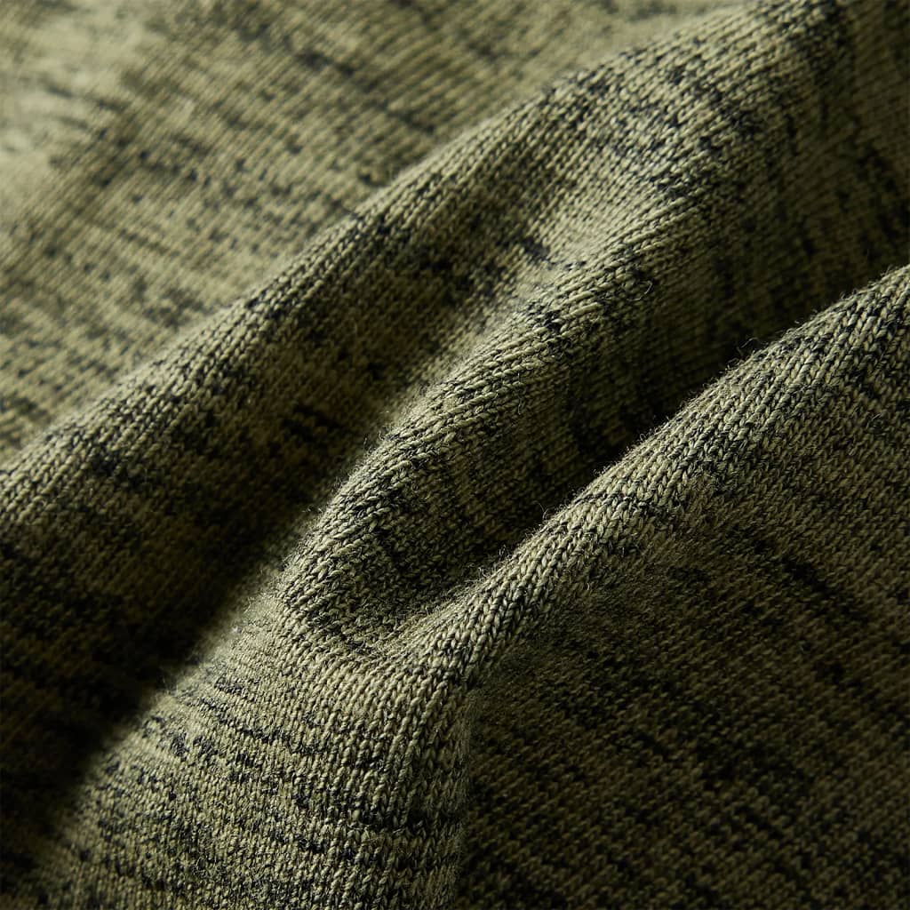 Kindershirt met lange mouwen 104 gemêleerd kakikleurig is nu te koop bij PeponiXL, paradijselijk wonen!