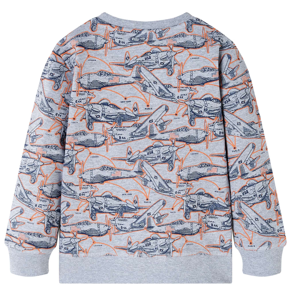 Kindertrui 92 gemêleerd grijs is nu te koop bij PeponiXL, paradijselijk wonen!