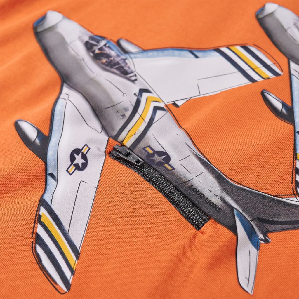 Kindershirt met lange mouwen 104 donkeroranje is nu te koop bij PeponiXL, paradijselijk wonen!