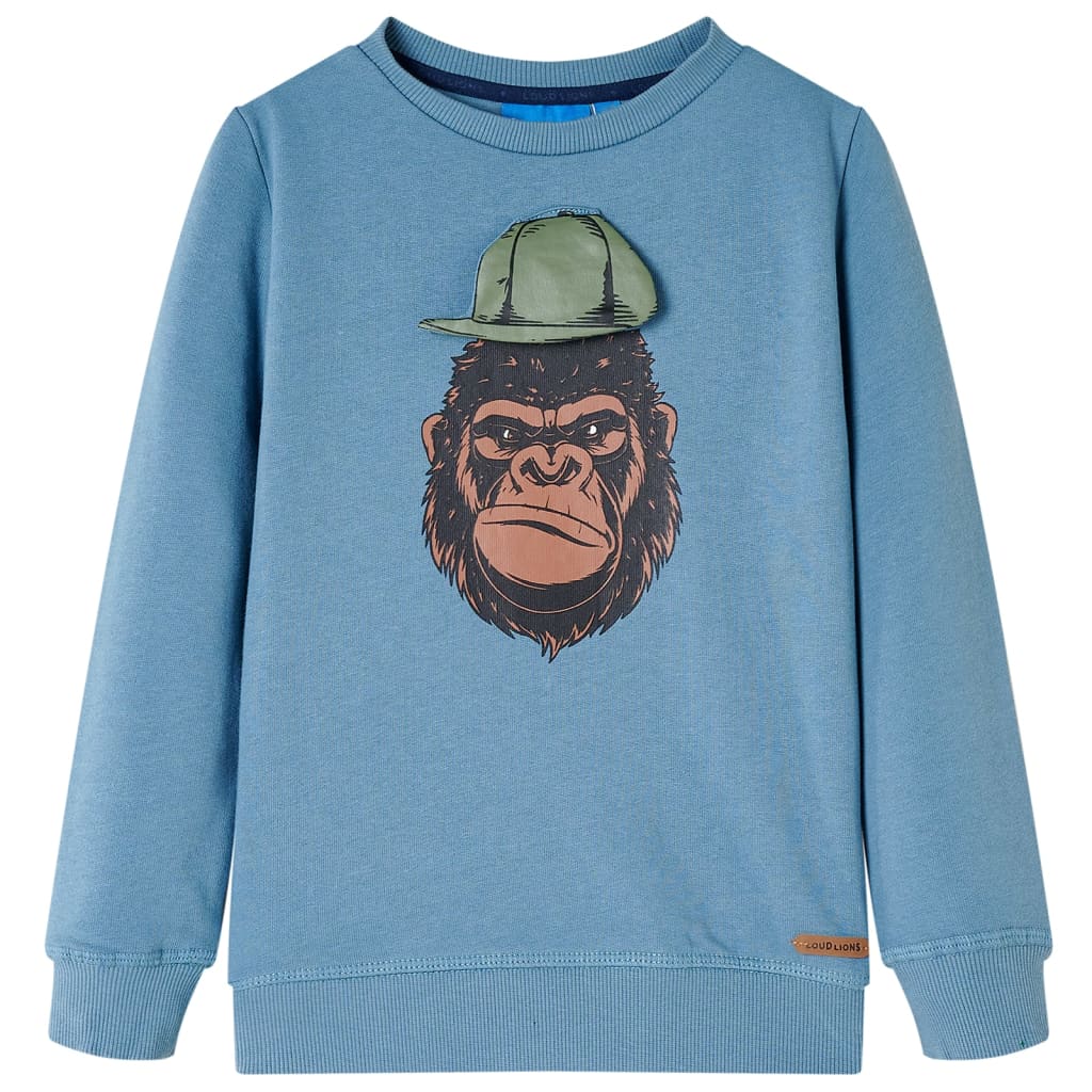 Kindertrui 92 middelblauw is nu te koop bij PeponiXL, paradijselijk wonen!