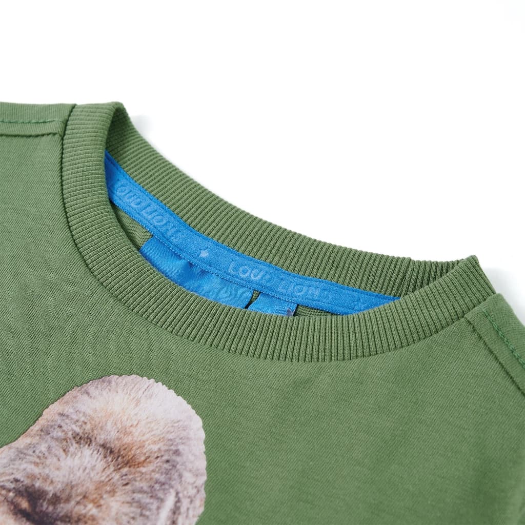 Kindershirt met lange mouwen 128 lichtkakikleurig is nu te koop bij PeponiXL, paradijselijk wonen!