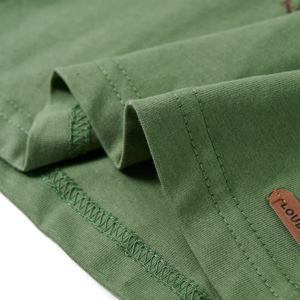 Kindershirt met lange mouwen 128 lichtkakikleurig is nu te koop bij PeponiXL, paradijselijk wonen!