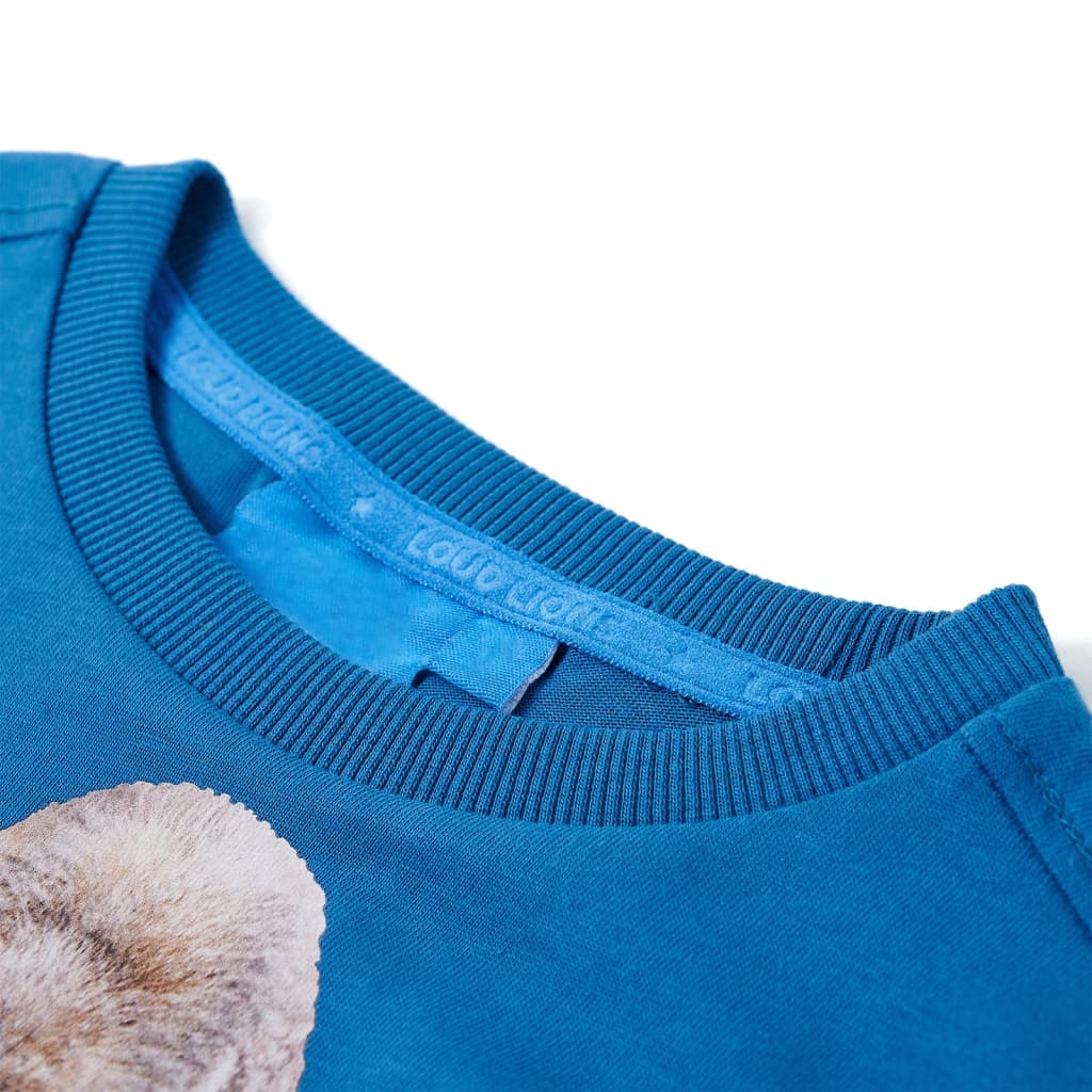 Kindershirt met lange mouwen 104 petrol is nu te koop bij PeponiXL, paradijselijk wonen!