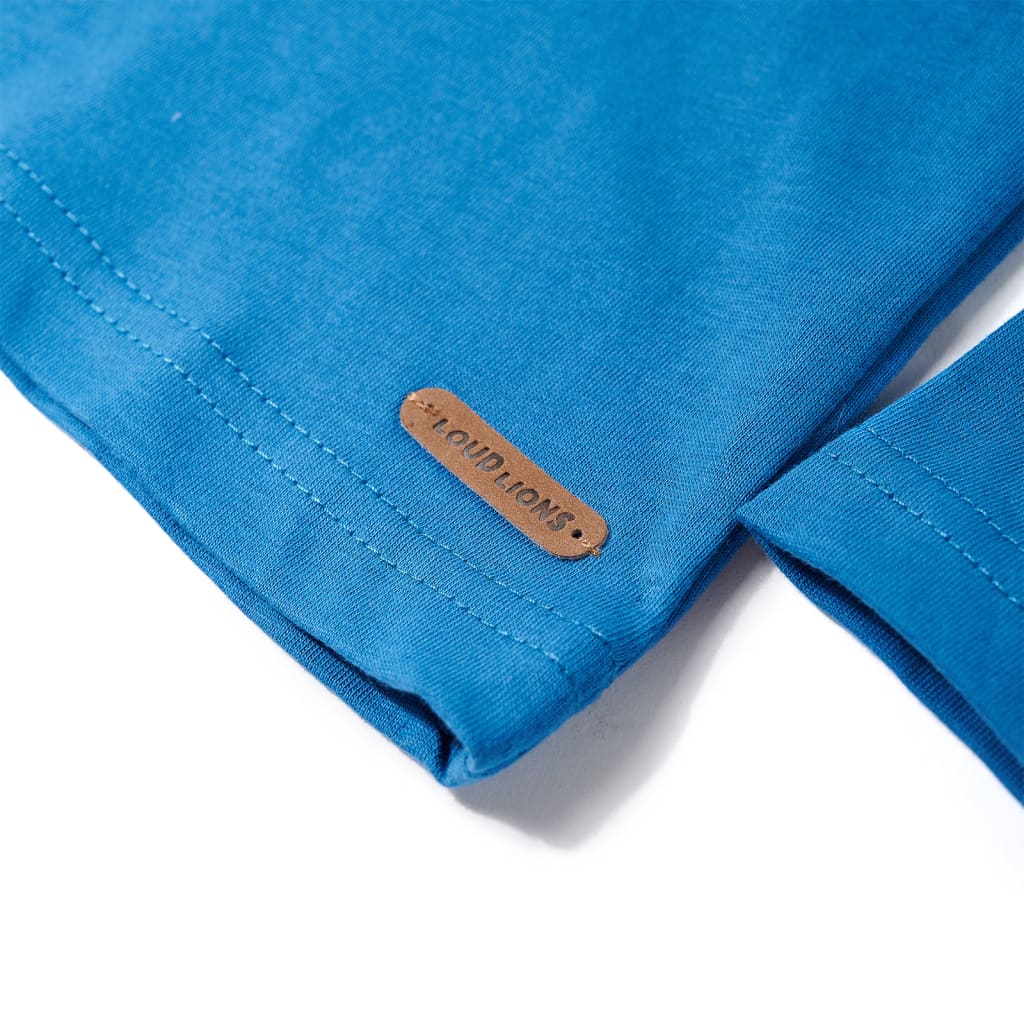 Kindershirt met lange mouwen 104 petrol is nu te koop bij PeponiXL, paradijselijk wonen!