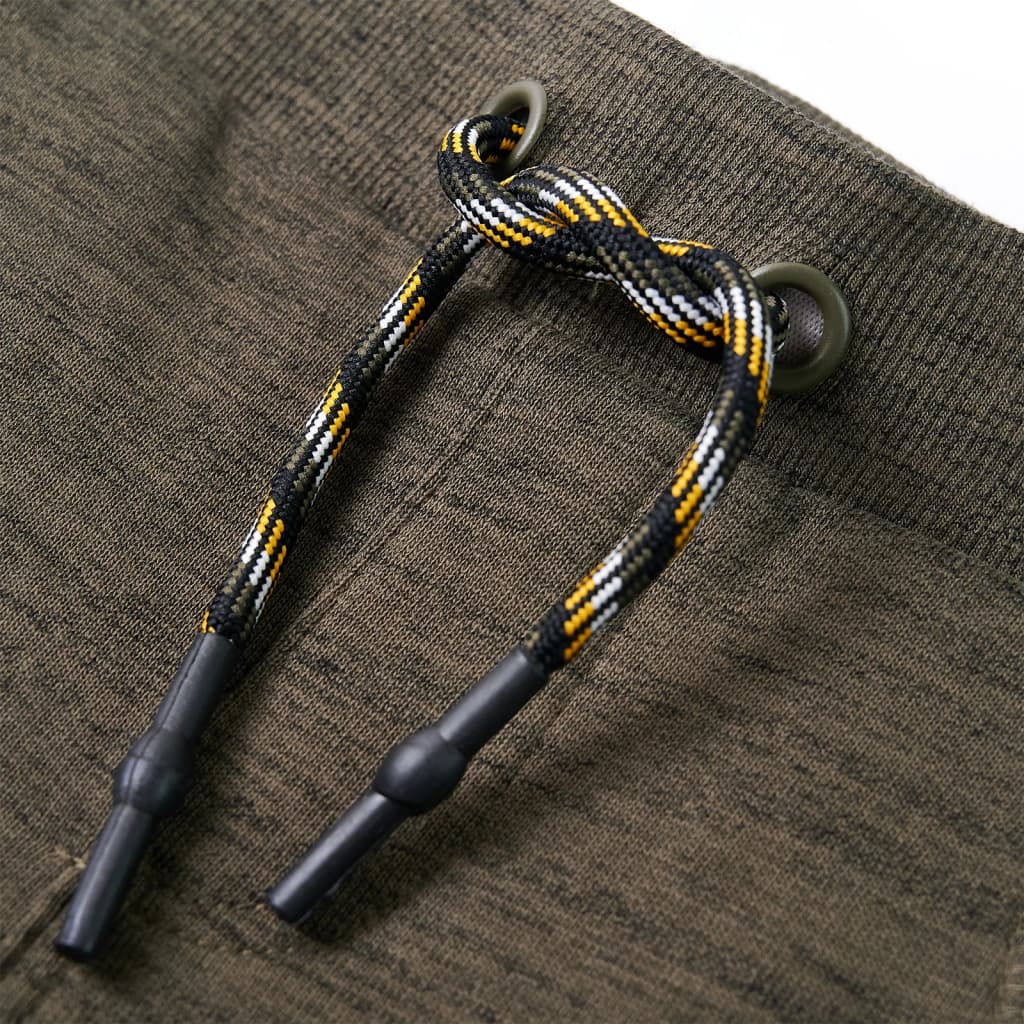 Kinderjoggingbroek 92 gemêleerd donker kaki is nu te koop bij PeponiXL, paradijselijk wonen!