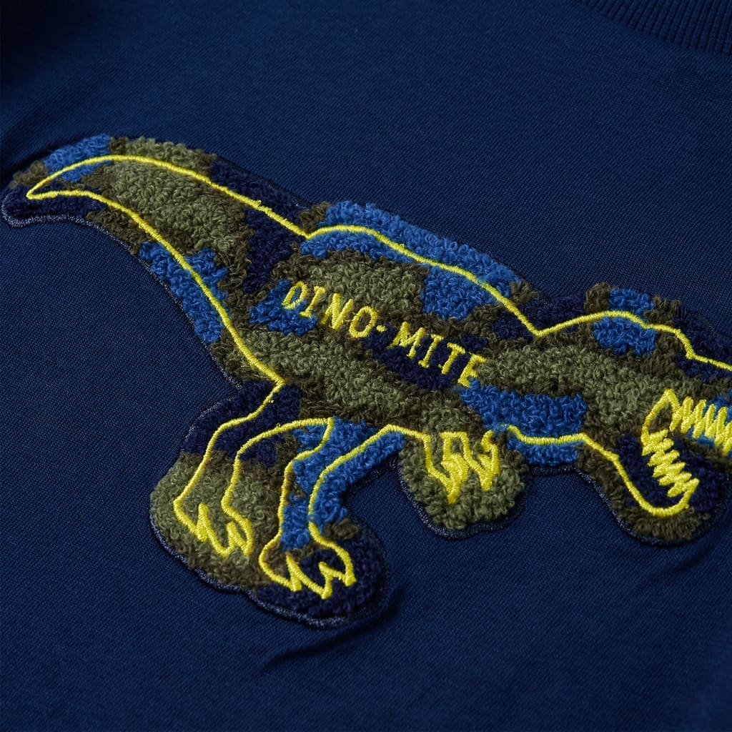 Kindershirt met lange mouwen 104 marineblauw is nu te koop bij PeponiXL, paradijselijk wonen!