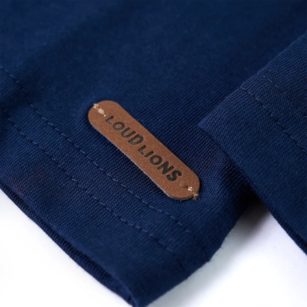 Kindershirt met lange mouwen 104 marineblauw is nu te koop bij PeponiXL, paradijselijk wonen!