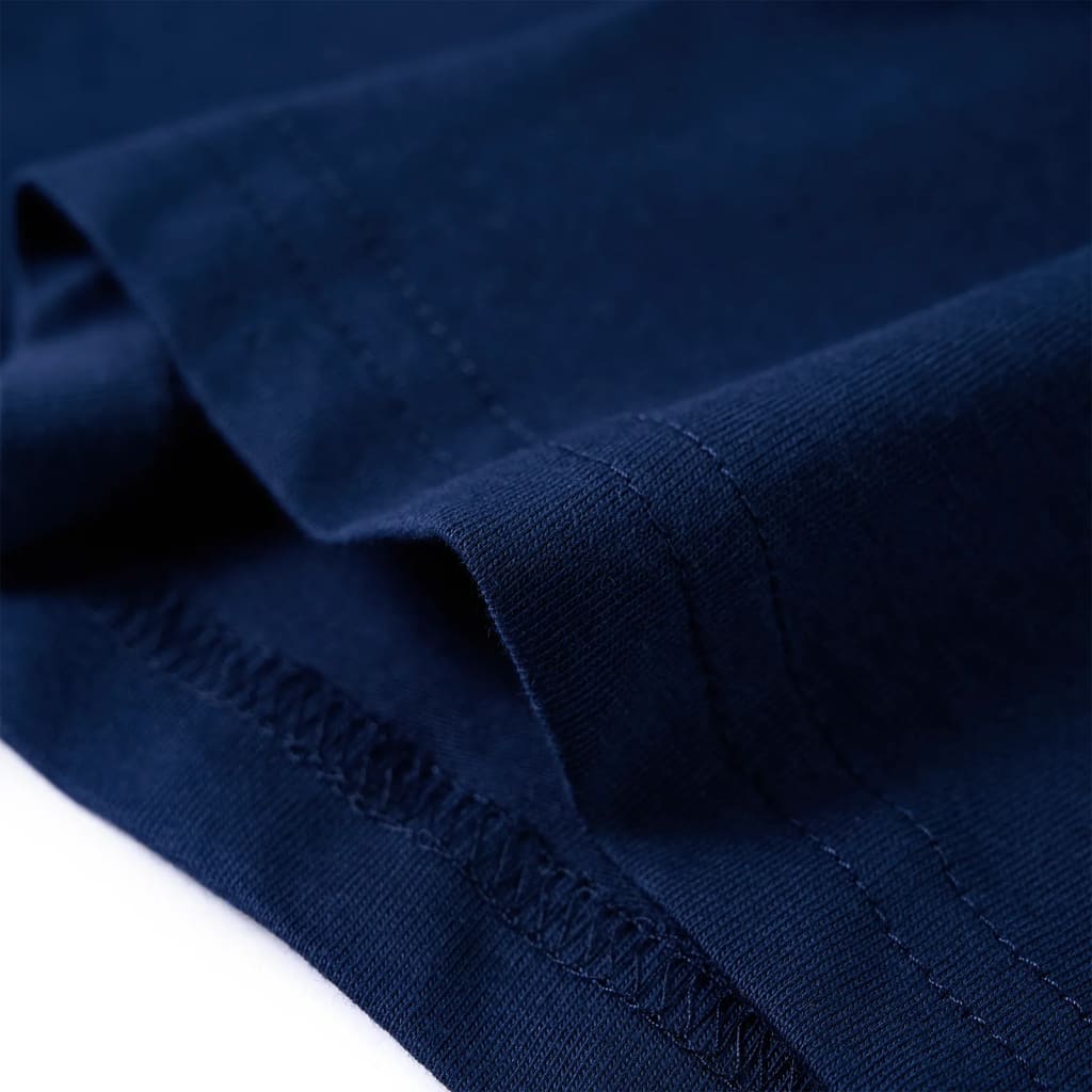 Kindershirt met lange mouwen 128 marineblauw is nu te koop bij PeponiXL, paradijselijk wonen!