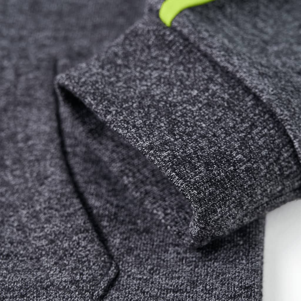 Kindervest met capuchon en rits 104 gemêleerd grijs is nu te koop bij PeponiXL, paradijselijk wonen!