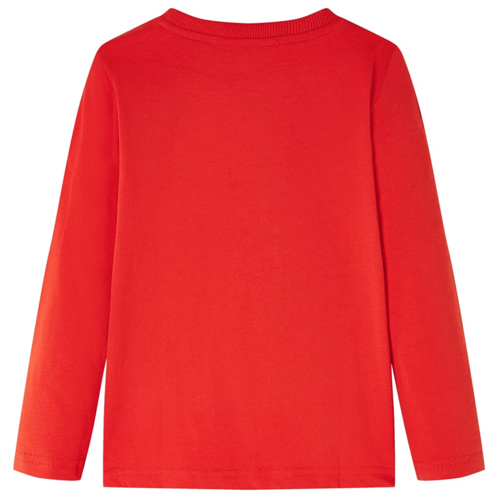 Kindershirt met lange mouwen 128 rood is nu te koop bij PeponiXL, paradijselijk wonen!