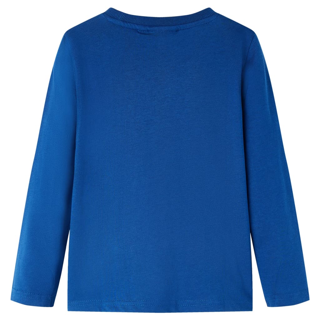 Kindershirt met lange mouwen 128 donkerblauw is nu te koop bij PeponiXL, paradijselijk wonen!