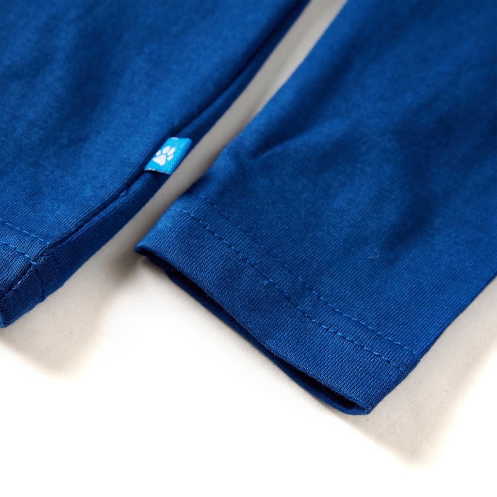 Kindershirt met lange mouwen 128 donkerblauw is nu te koop bij PeponiXL, paradijselijk wonen!