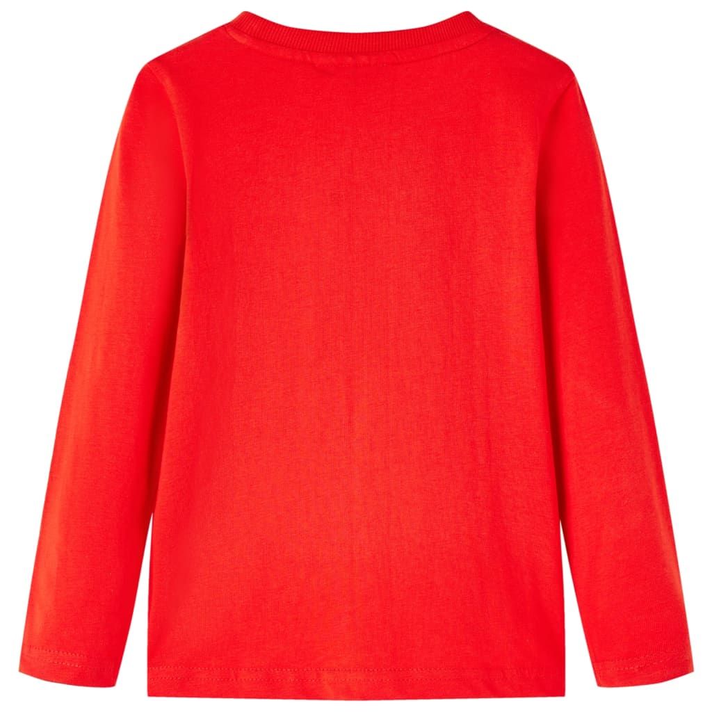Kindershirt met lange mouwen 104 rood is nu te koop bij PeponiXL, paradijselijk wonen!