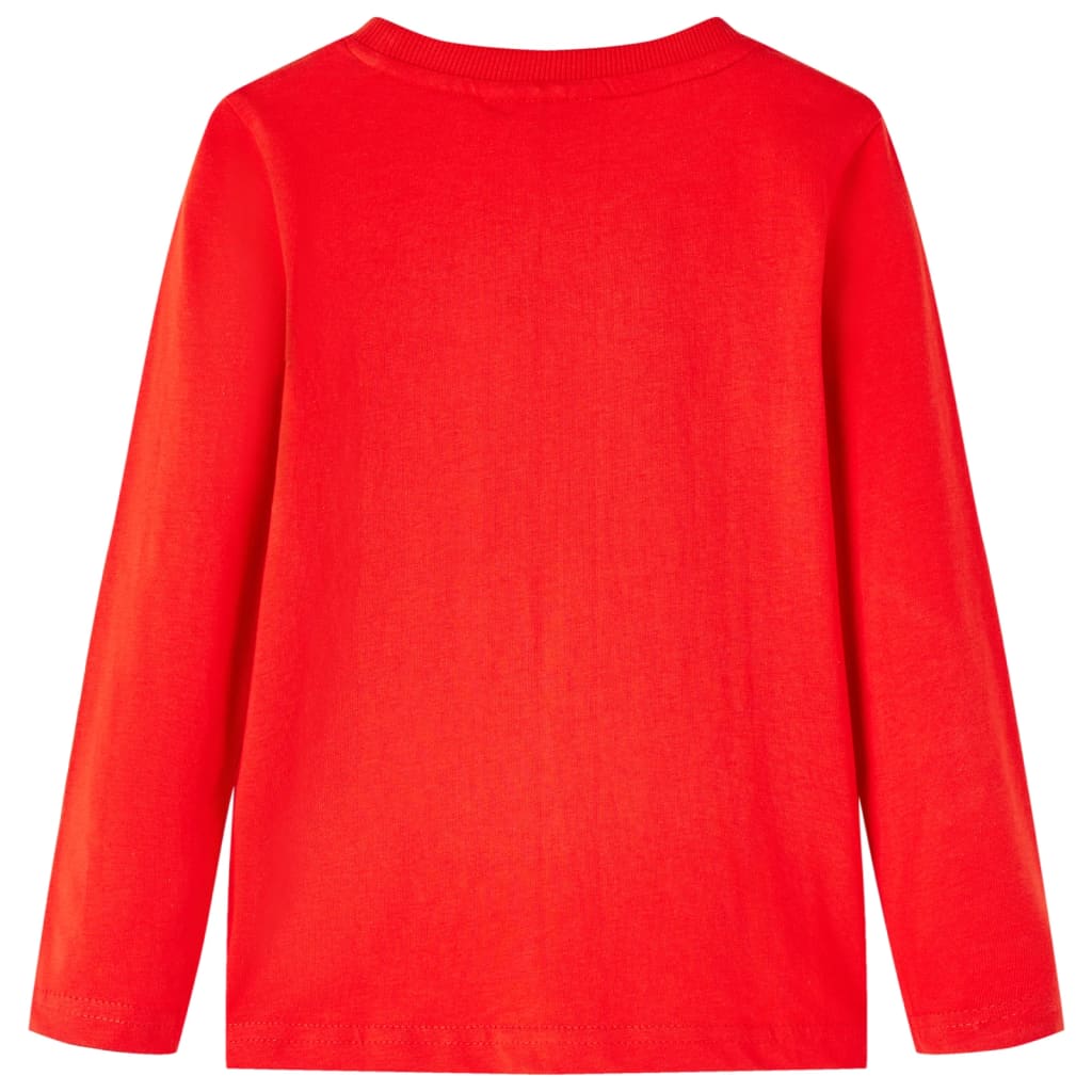 Kindershirt met lange mouwen 116 rood is nu te koop bij PeponiXL, paradijselijk wonen!