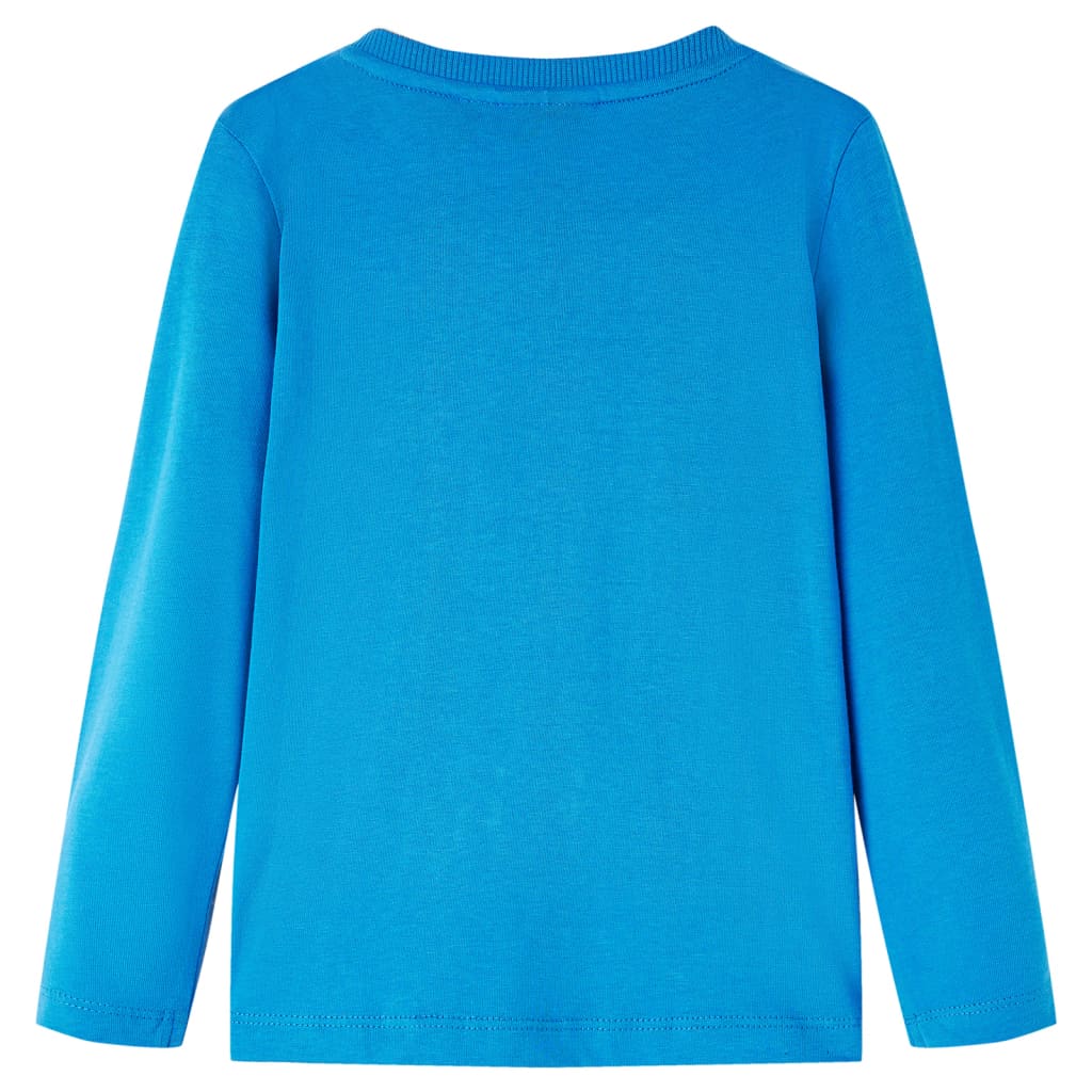 Kindershirt met lange mouwen 116 kobaltblauw is nu te koop bij PeponiXL, paradijselijk wonen!